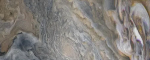 The clouds of a giant gas planet