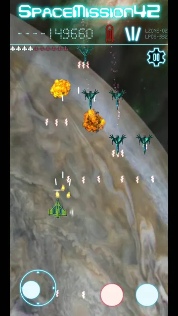 Battle above the surface of a gas giant